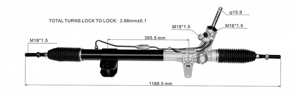 52124727AE DS130882-FX 52124724AH YX8571 22-3075 DS130882-A   Steering Rack(LHD)