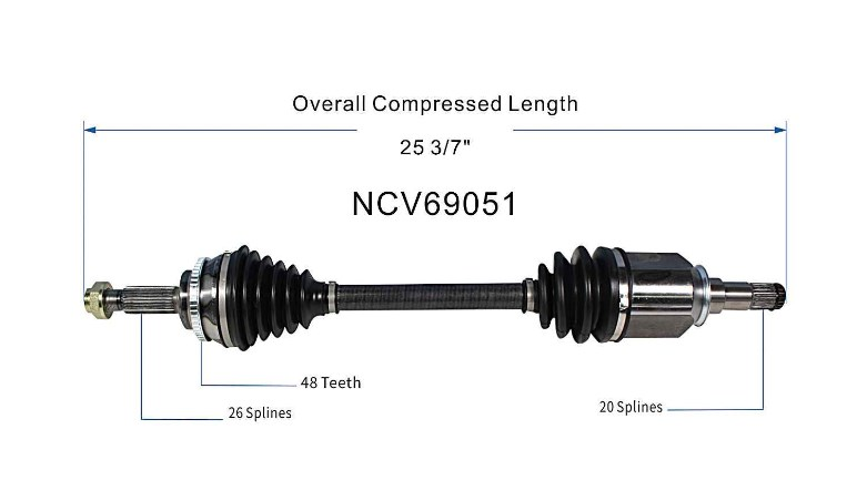 DS140660-B NCV69588   Driveshaft(LF)